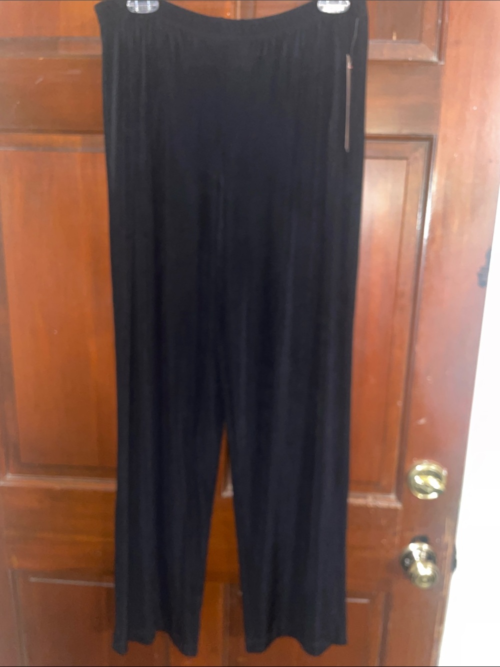 Choices Black Wide-Leg Pull-On Pants